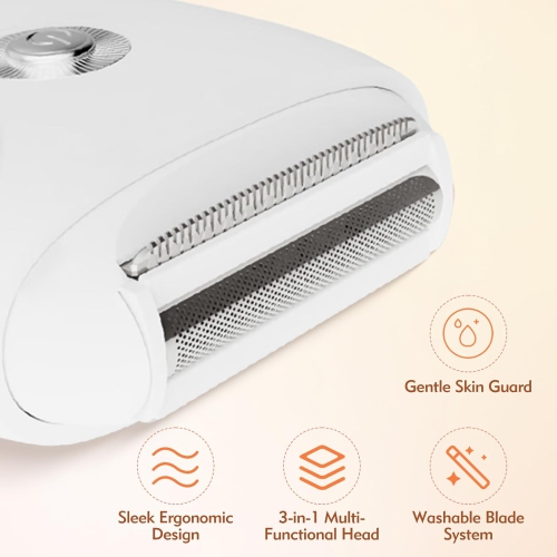 Electric Razor for Women,Lady Body Hair Trimmer,Wet & Dry Use Rechargeable Hair Removal for Bikini Line Underarms Legs,Portable Electric Shaver