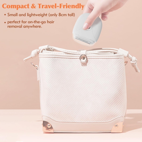 Electric Razor for Women,Lady Body Hair Trimmer,Wet & Dry Use Rechargeable Hair Removal for Bikini Line Underarms Legs,Portable Electric Shaver