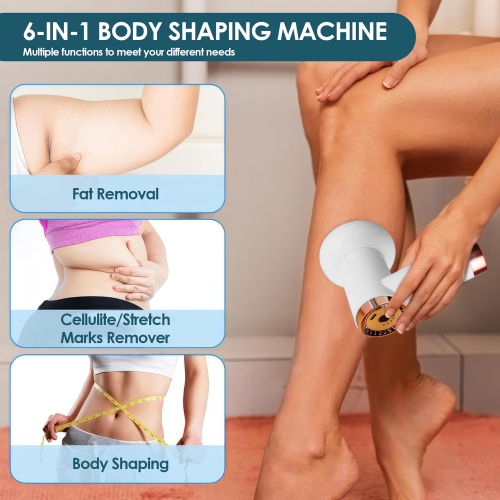 Cordless Cellulite Massager,Handheld Mini Lymphatic Drainage Massager for Belly Arms Legs,Body Sculpting Machine for Women Home Use