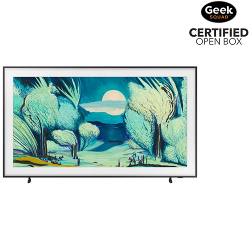 Boîte ouverte - Téléviseur intelligent Tizen HDR QLED UHD 4K 55 po The Frame série LS03FA de Samsung - 2025