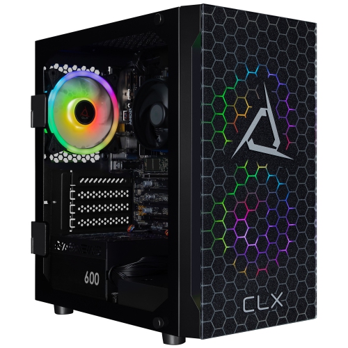 CLX SET Gaming Desktop - AMD Ryzen 5 8600G 4.3GHz 6-Core Processor, 16GB DDR5 Memory, 760M 2GB Shared Graphics, 500GB SSD, WiFi, Windows 11 Home