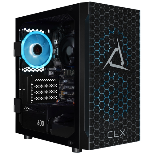 CLX SET Gaming Desktop - AMD Ryzen 5 8600G 4.3GHz 6-Core Processor, 16GB DDR5 Memory, 760M 2GB Shared Graphics, 500GB SSD, WiFi, Windows 11 Home
