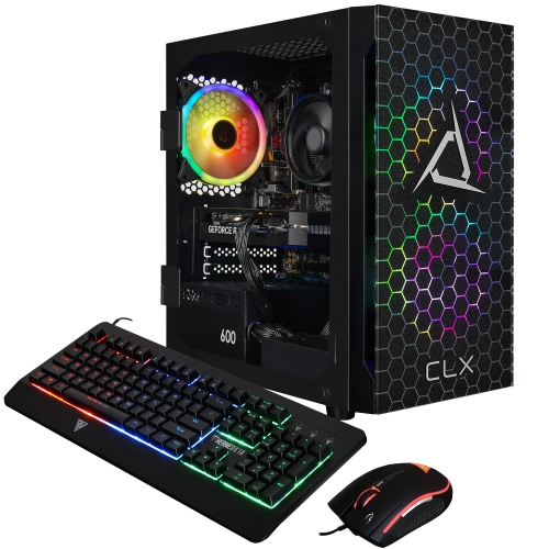 CLX SET Gaming Desktop - AMD Ryzen 5 8400F 4.2GHz 6-Core Processor, 32GB DDR5 Memory, RTX 5060 8GB GDDR7 Graphics, 2TB SSD, WiFi, Windows 11 Home
