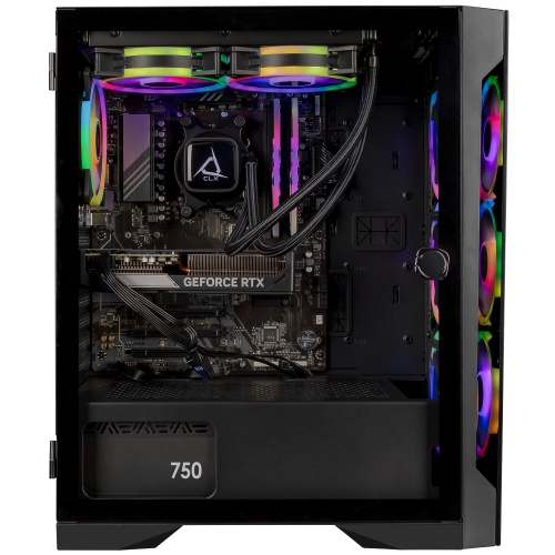 CLX SET Gaming Desktop - Liquid Cooled AMD Ryzen 7 9700X 3.8GHz 8-Core Processor, 32GB DDR5 Memory, RTX 5060 Ti 16GB GDDR7 Graphics, 2TB SSD, WiFi,