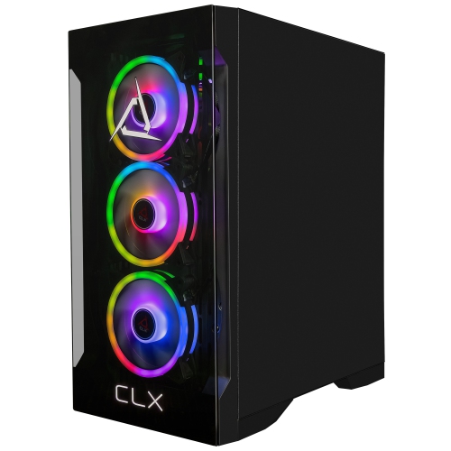 CLX SET Gaming Desktop - Liquid Cooled AMD Ryzen 7 9700X 3.8GHz 8-Core Processor, 32GB DDR5 Memory, RTX 5060 Ti 16GB GDDR7 Graphics, 2TB SSD, WiFi,