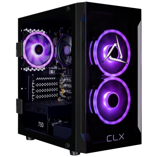 CLX SET Gaming Desktop - AMD Ryzen 7 8700G 4.2GHz 8-Core Processor, 16GB DDR5 Memory, 780M 4GB Shared Graphics, 1TB SSD, WiFi, Windows 11 Home 64-bit