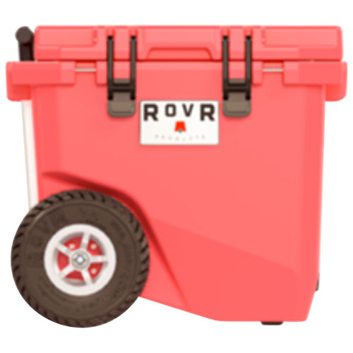 Glacière à parois rigides sur roues de 42,6 L RollR de RovR - Corail