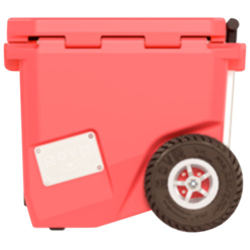Glacière à parois rigides sur roues de 42,6 L RollR de RovR - Corail