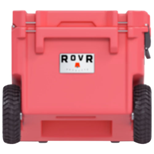 Glacière à parois rigides sur roues de 56,8 L avec poignée RollR de RovR - Cuivre