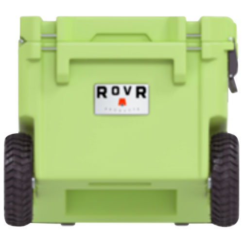 Glacière à parois rigides sur roues de 56,8 L avec poignée RollR de RovR - Matcha