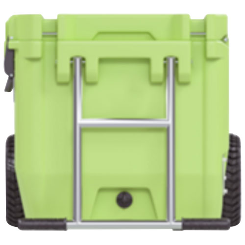 Glacière à parois rigides sur roues de 56,8 L avec poignée RollR de RovR - Matcha