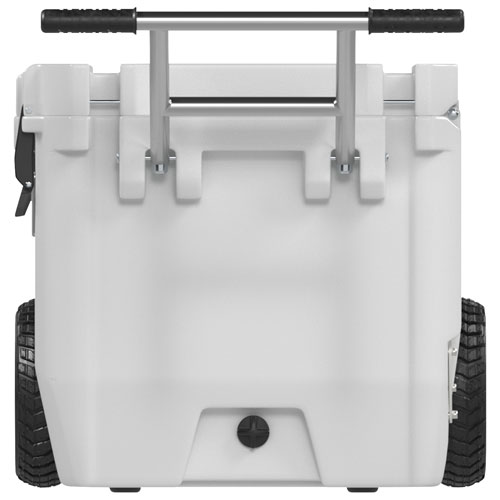 Glacière à parois rigides sur roues de 56,8 L avec poignée RollR de RovR - Poudre
