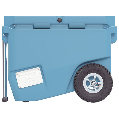 Glacière à parois rigides sur roues de 56,8 L avec poignée RollR de RovR - Pacifique Sud