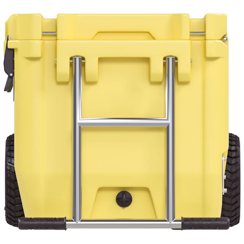 Glacière à parois rigides sur roues de 56,8 L avec poignée RollR de RovR - Côté ensoleillé