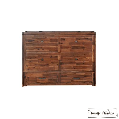 Armoire lit double Murphy Stow de Rustic Classics, matelas en mousse à mémoire gel