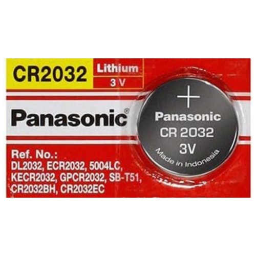 PANASONIC  1 X 2032 Batteries, 3V Lithium Cr2032