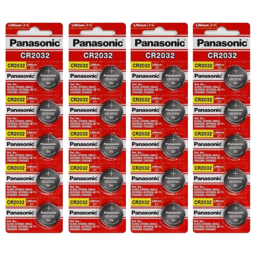 PANASONIC  20 X 2032 Batteries, 3V Lithium Cr2032
