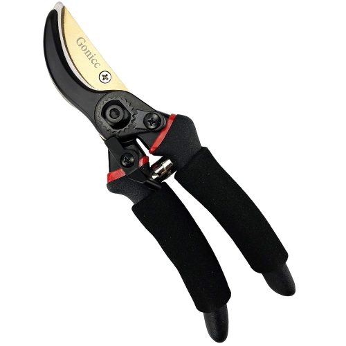 Professional Premium Titanium Bypass Pruning Shears, Hand Pruners, Garden Clippers.