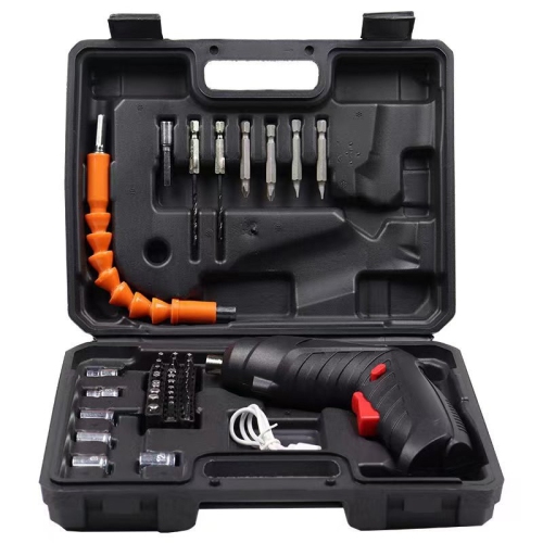 MYACUC  Electric Screwdriver Portable Set, 3.6V With 47PCs Cordless Accessories, Dual Position Handle And Led Headlight, Case, for Home Repairs