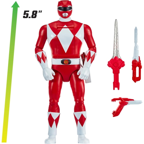 Power Rangers Re-Ignition 6 Inch Action Figure Auto Morphin - Red Ranger