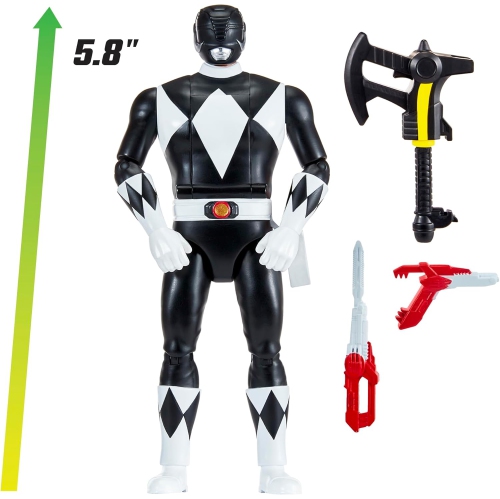 Power Rangers Re-Ignition 6 Inch Action Figure Auto Morphin - Black Ranger