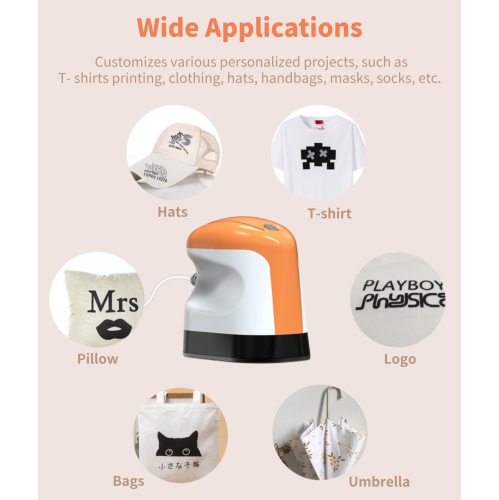 Mini Heat Transfer, Portable Heat Transfe Machine with Quick Warm Up & 3 Speed Temp Settings, for Tshirt, Bags, Socks, Pillows Printing