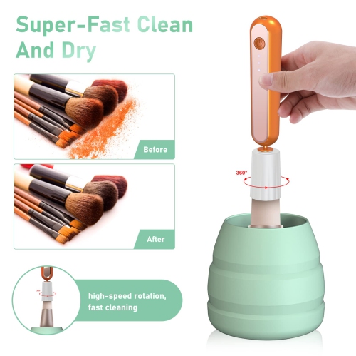 Makeup Brush Cleaner and Dryer, Super-fast Electric Makeup Brushes Cleaner Machine Automatic Makeup Cleaner USB Cosmetic Brush Cleaner Tools