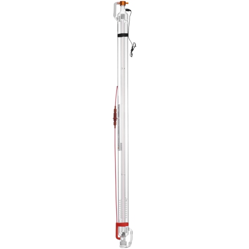 VEVOR 60W CO2 Laser Tube, 49.2in Length, 2in Dia Borosilicate Glass Laser Cutter Tube with Metal Head, 5000-6000hr Wires Preconnected for Laser