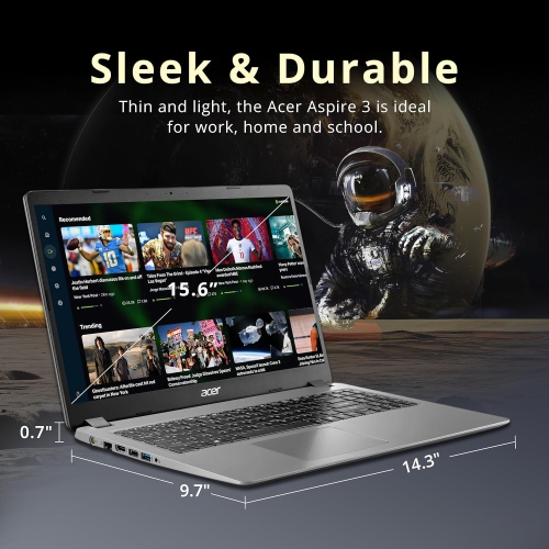 Remis à neuf - Portable Aspire 3 15,6&nbsp;po FHD, i5-1035G1 Intel, SSD 1&nbsp;To, mémoire vive DDR4 20&nbsp;Go, carte graphique UHD Intel Pavé