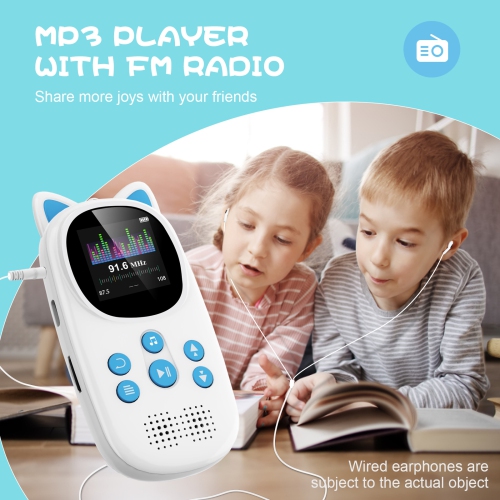 MP3 Player for Kids,32GB Bluetooth Kids MP3 Player,Children Music Player with FM Radio Speaker Voice Recorder