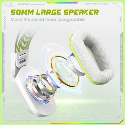 RGB Wired Gaming Headset | USB + 3.5 Female | RGB Lighting | Noise Cancelling Gaming Headset | Built-in Control Mic