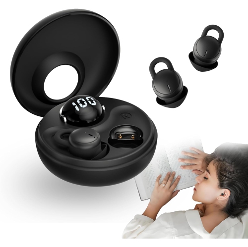 Invisible Sleep Headphones,In-Ear Sleep Earbuds for Side Sleepers,Mini Noise Blocking Sleep Earphones,Wireless Earbuds for Sports Work Travel