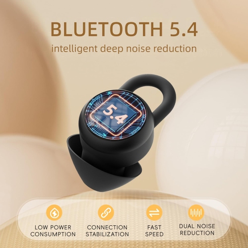 Invisible Sleep Headphones,In-Ear Sleep Earbuds for Side Sleepers,Mini Noise Blocking Sleep Earphones,Wireless Earbuds for Sports Work Travel