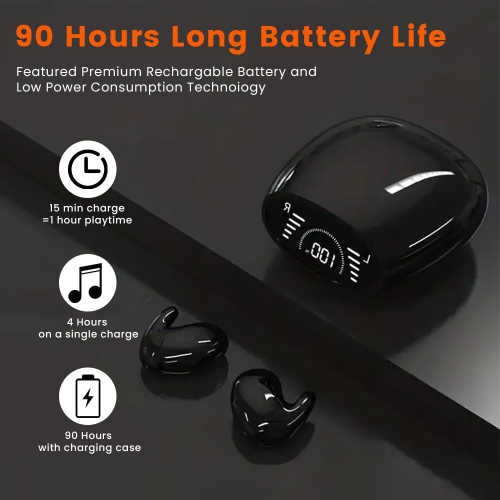 Sleep Earbuds,In-Ear Headphones for Side Sleepers,Small Wireless Bluetooth Earbuds,Invisible Earphones for Sleeping Working Sports