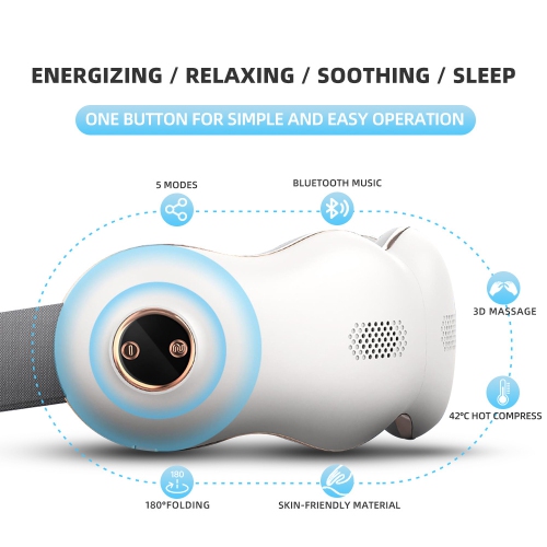 BISD-YD750 Hot-selling eye massager Multifunctional eye massager Air pressure, hot compress, built-in music, voice broadcast, Bluetooth connection