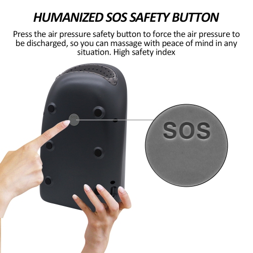 New hand massager airbag heating compress vibration meridian acupoint pressing kneading palm massager hand massager, with heat pressure, pain