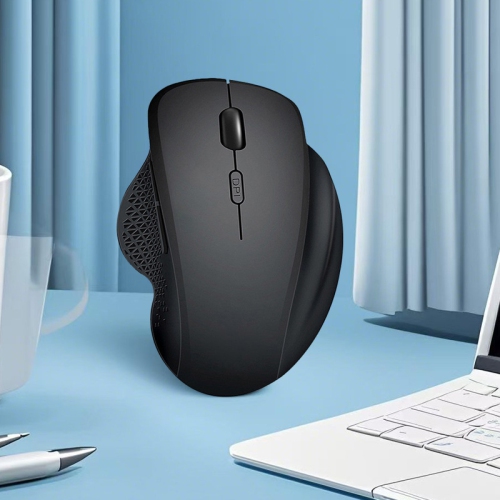 7008 Hot Selling Wireless Mouse Bluetooth Dual Mode Game Office Computer Mobile Phone Tablet Universal Mouse Gray - 7008 Rubber Black