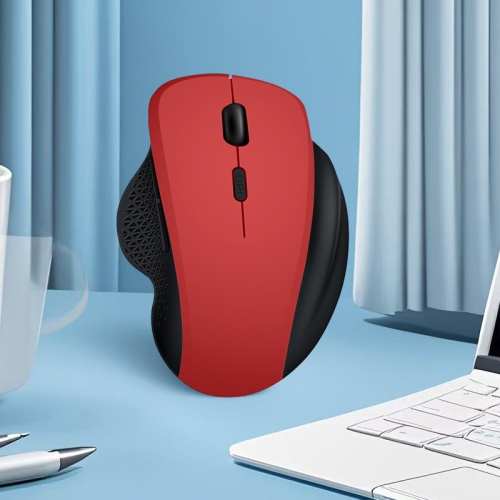 7008 hot-selling wireless mouse Bluetooth dual-mode game office computer mobile phone tablet universal mouse 7008 rubber red