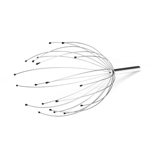 Masseur de tête 20 griffes en acier inoxydable Massage des mollets Soulagement du stress Griffes Masseur de tête en fil métallique - BISD-MM068