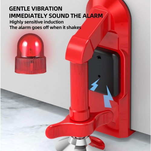 Portable Door Stop Alarm, Enhanced Bottom Safety Door Stop, Door Blocker for Travel, Home, Apartment, Hotel