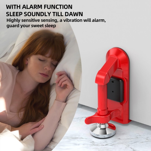 Portable Door Stop Alarm, Enhanced Bottom Safety Door Stop, Door Blocker for Travel, Home, Apartment, Hotel