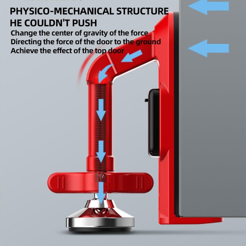 Portable Door Stop Alarm, Enhanced Bottom Safety Door Stop, Door Blocker for Travel, Home, Apartment, Hotel