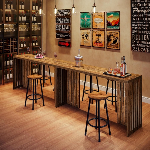 Tribesigns Bar Table, 63-Inch Counter Height Pub Table, Industrial Bar Height Table,Dining Counter Tables