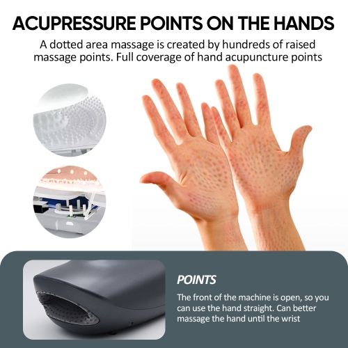 Nouveau masseur pour les mains Airbag chauffant compresse vibration point d'acuité méridien pressant masseur de paume masseur pour les mains, avec