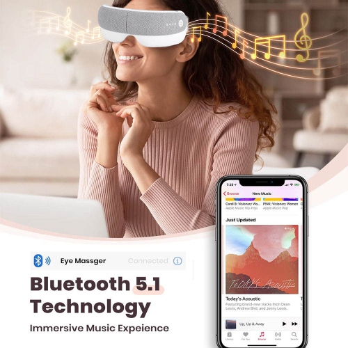 Hot selling eye massager Multifunctional eye massager Air pressure, hot compress, built-in music, voice broadcast, Bluetooth connection - BISD-YD720