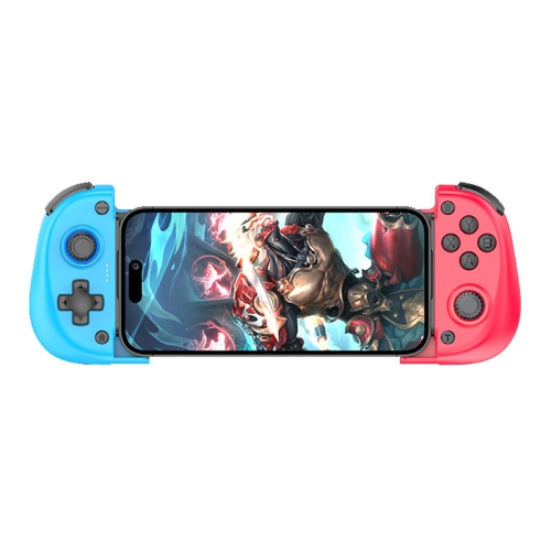 X5 elastic handle, wireless Bluetooth fast charging, Hall rocker, six-axis dual shock, semiconductor heat dissipation game controller - blue and red