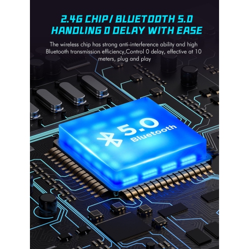 X5 elastic handle, wireless Bluetooth fast charging, Hall rocker, six-axis dual shock, semiconductor heat dissipation game controller - blue and red