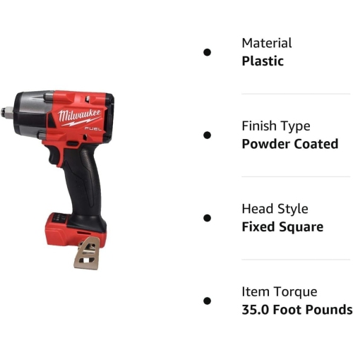 Milwaukee 2962-20 M18 18V Fuel 1/2" Mid-Torque Impact Wrench with Friction Ring