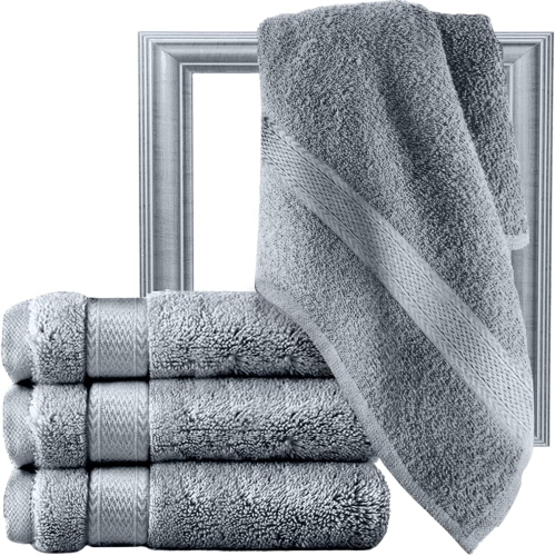 CANADIAN LINEN  Premium Bath Towels Set, 4 Pack, 26”X52” 500 Gsm, Soft Absorbent Ring Spun Terry Cotton Lightweight Quick Dry Towels, Home