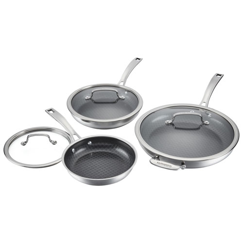 Batterie de cuisine de 3 pièces en acier inoxydable de Cuisinart - Argenté